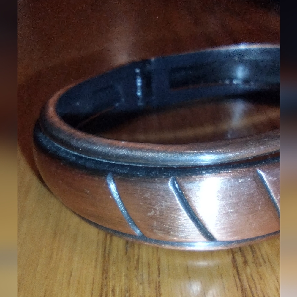 Heavy Solid Copper Cuff Bracelet - image 3